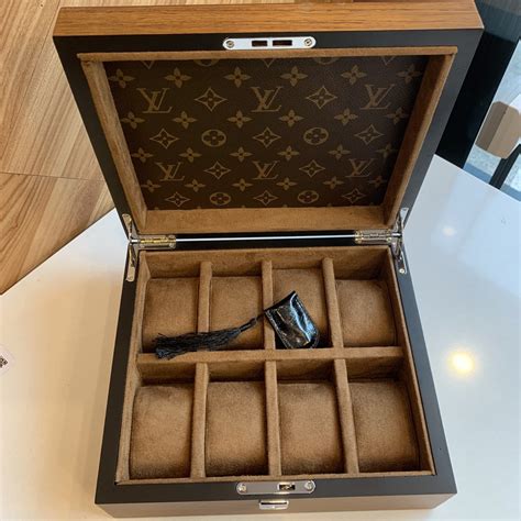 louis vuitton watch box for sale|louis vuitton watch display case.